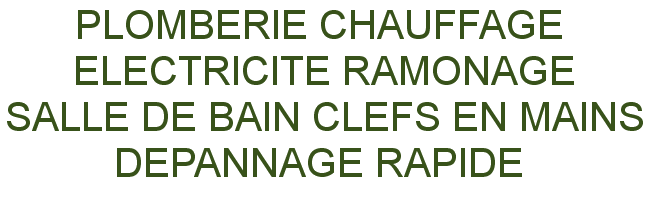 plomberie chauffage électricité salle de bain